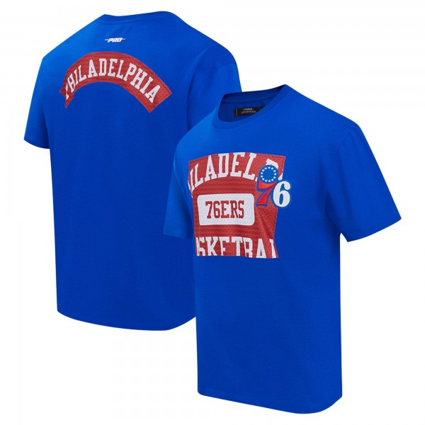 Philadelphia 76ers Pro Standard Royal Made To Play Drop Shoulder T-Shirt
