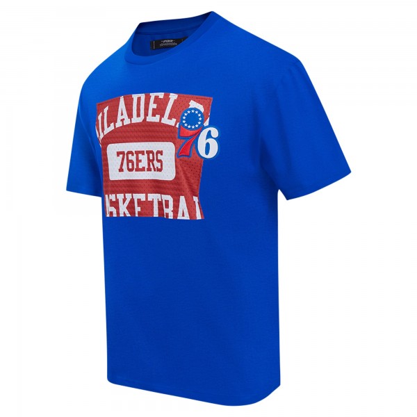 Philadelphia 76ers Pro Standard Royal Made To Play Drop Shoulder T-Shirt