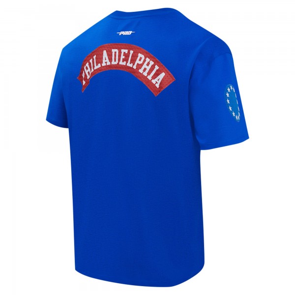 Philadelphia 76ers Pro Standard Royal Made To Play Drop Shoulder T-Shirt
