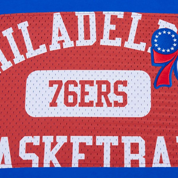 Philadelphia 76ers Pro Standard Royal Made To Play Drop Shoulder T-Shirt