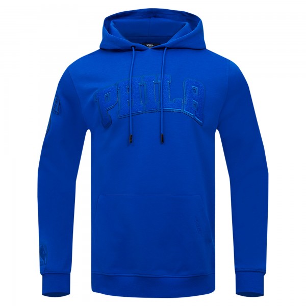 Philadelphia 76ers Pro Standard Royal Triple Tonal DK Pullover Hoodie Jacket