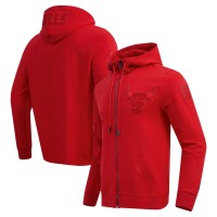 Толстовка на молнии Chicago Bulls Pro Standard Triple Tonal DK - Red