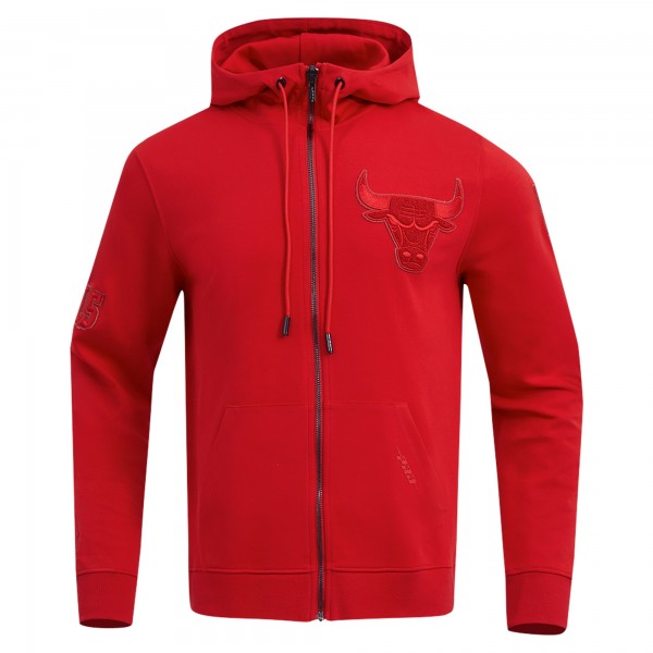 Толстовка на молнии Chicago Bulls Pro Standard Triple Tonal DK - Red