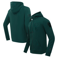Milwaukee Bucks Pro Standard Hunter Green Triple Tonal DK Full-Zip Hoodie Jacket