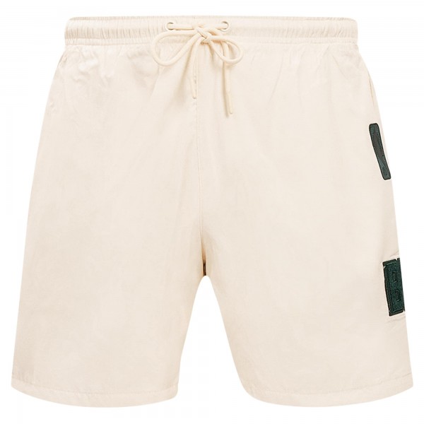 Milwaukee Bucks Pro Standard Cream Triple Tonal Woven Shorts