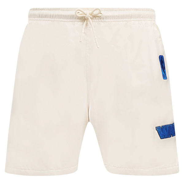 Шорты Golden State Warriors Pro Standard Cream Triple Tonal Woven