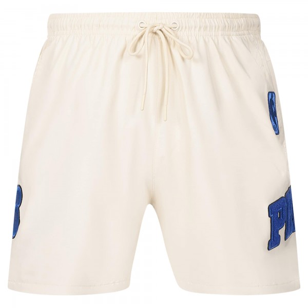Philadelphia 76ers Pro Standard Cream Triple Tonal Woven Shorts