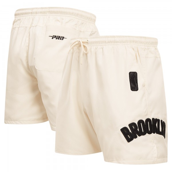 Шорты Brooklyn Nets Pro Standard Triple Tonal Woven - Cream
