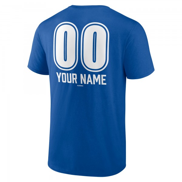 Los Angeles Dodgers Royal Personalized Name & Number Fastball T-Shirt