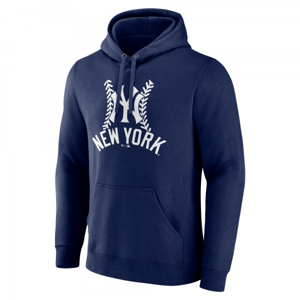 Толстовка New York Yankees Navy Personalized Name & Number Fastball