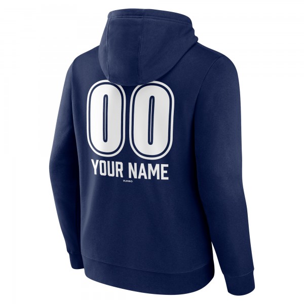 Толстовка New York Yankees Navy Personalized Name & Number Fastball