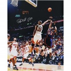 Patrick Ewing New York Knicks Autographed Fanatics Authentic 16 x 20 Fadeaway Shot vs. Miami Heat Photograph
