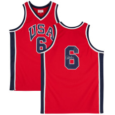 Джерси с автографом Patrick Ewing Team USA Fanatics Authentic Red Mitchell & Ness 1984 Authentic