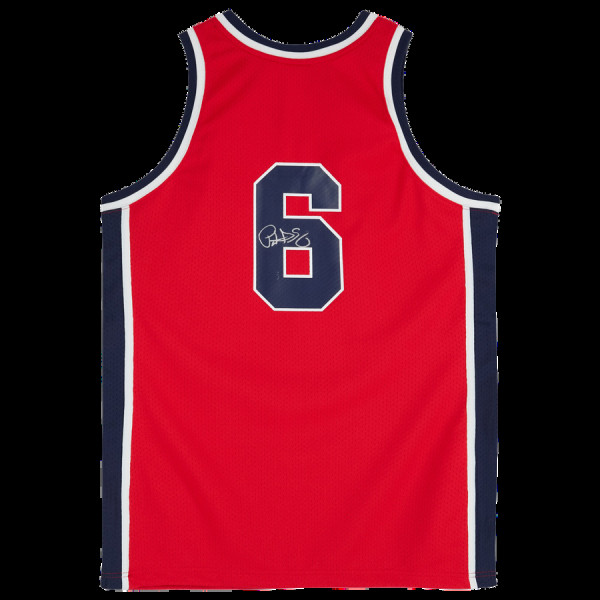 Джерси с автографом Patrick Ewing Team USA Fanatics Authentic Red Mitchell & Ness 1984 Authentic