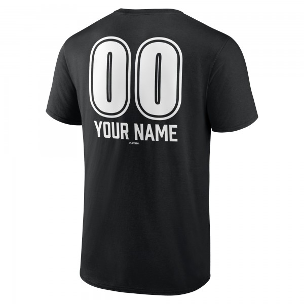 Los Angeles Dodgers Black Personalized Name & Number Fastball T-Shirt