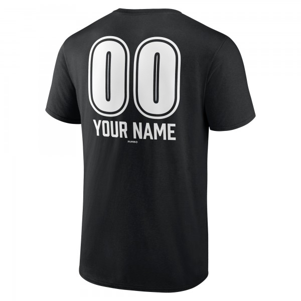 New York Yankees Black Personalized Name & Number Fastball T-Shirt