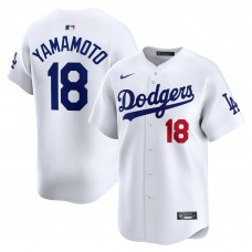 Джерси Los Angeles Dodgers Yoshinobu Yamamoto Nike White Home Limited Player
