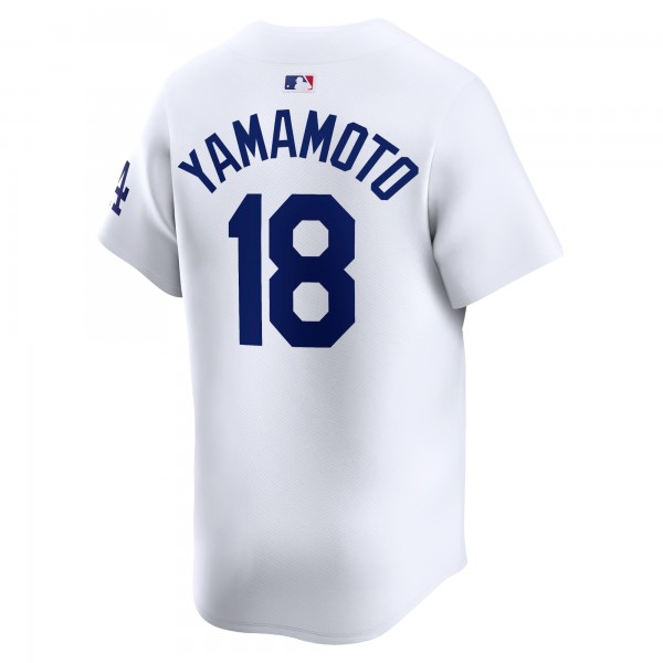 Джерси Los Angeles Dodgers Yoshinobu Yamamoto Nike White Home Limited Player