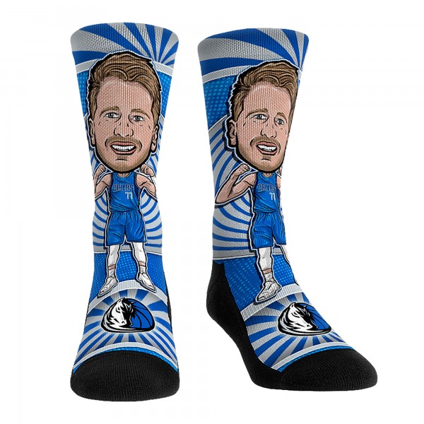 Три пары носков Luka Dončić Dallas Mavericks Rock Em Socks Unisex Bobblehead Crew