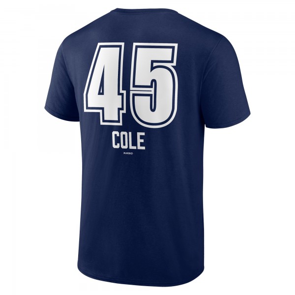 New York Yankees Gerrit Cole Navy Fastball Player Name & Number T-Shirt