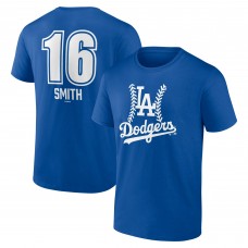 Los Angeles Dodgers Will Smith Royal Fastball Player Name & Number T-Shirt