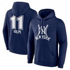 Толстовка New York Yankees Anthony Volpe Navy Fastball Player Name & Number