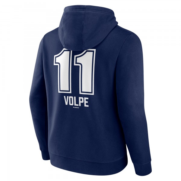 Толстовка New York Yankees Anthony Volpe Navy Fastball Player Name & Number