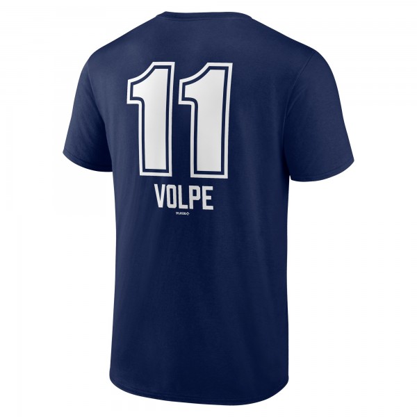 New York Yankees Anthony Volpe Navy Fastball Player Name & Number T-Shirt