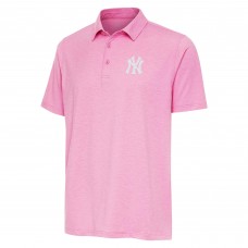 New York Yankees Antigua Pink Par 3 Polo