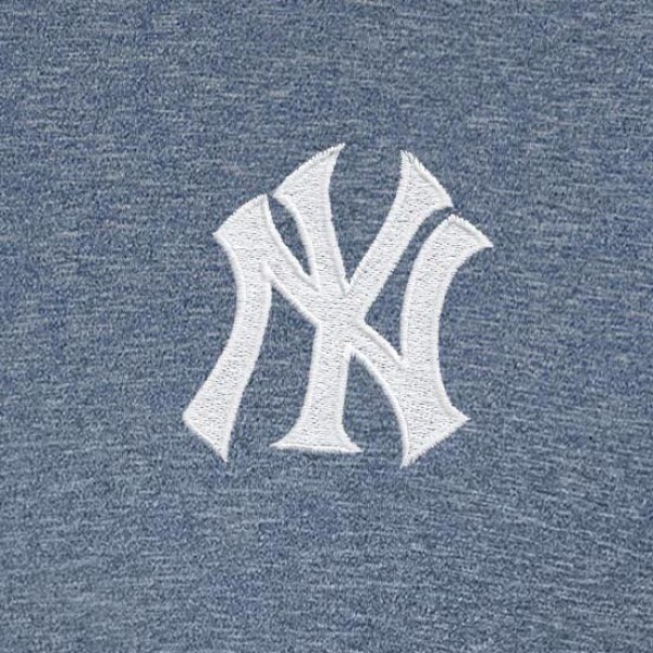 New York Yankees Antigua Heather Navy Par 3 Polo