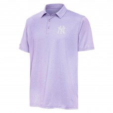 New York Yankees Antigua Lavender Par 3 Polo