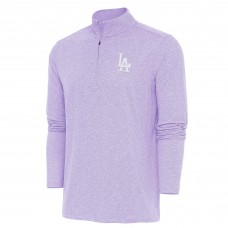 Los Angeles Dodgers Antigua Lavender Hunk Quarter-Zip Top