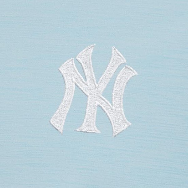New York Yankees Antigua Powder Blue Bright Quarter-Zip Pullover Top