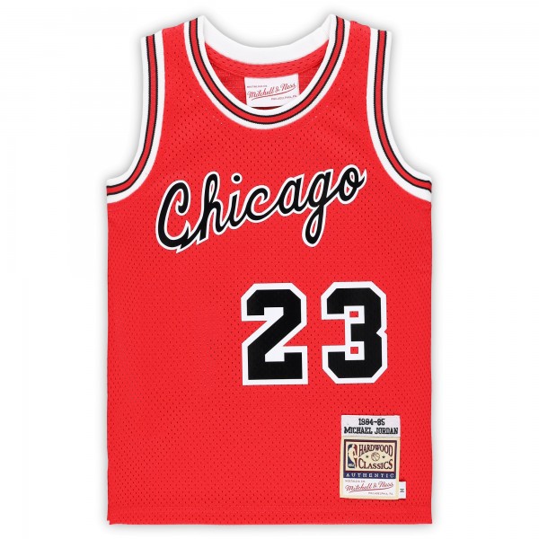 Джерси Дошкольнику Chicago Bulls Michael Jordan Mitchell & Ness Red Hardwood Classics 1984/85 Authentic Swingman