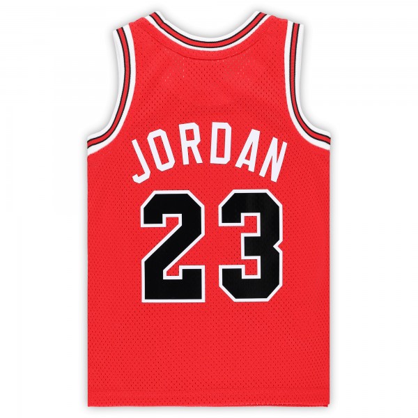 Toddler Chicago Bulls Michael Jordan Mitchell & Ness Red Hardwood Classics 1984/85 Authentic Swingman Jersey