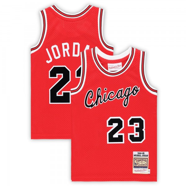 Малышам Chicago Bulls Michael Jordan Mitchell & Ness Red 1984/85 Hardwood Classics Authentic Jersey