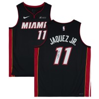 Игровая джерси Jaime Jaquez Jr. Miami Heat Autographed Fanatics Authentic Nike Black Icon Edition Swingman