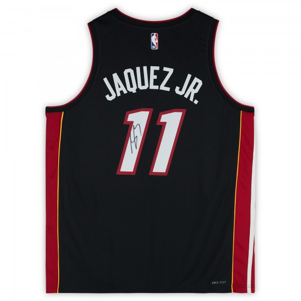 Игровая джерси Jaime Jaquez Jr. Miami Heat Autographed Fanatics Authentic Nike Black Icon Edition Swingman