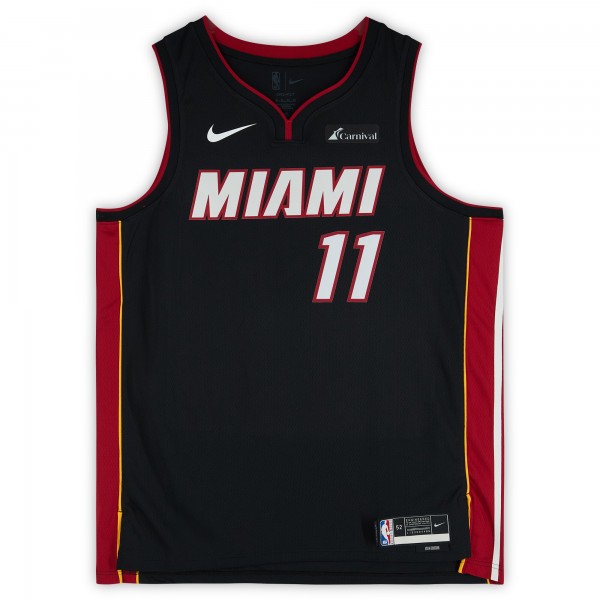 Игровая джерси Jaime Jaquez Jr. Miami Heat Autographed Fanatics Authentic Nike Black Icon Edition Swingman