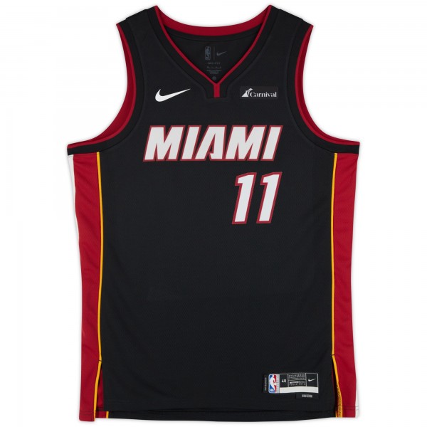 Игровая джерси Jaime Jaquez Jr. Miami Heat Autographed Fanatics Authentic Nike Black Icon Swingman with Juan Wick Inscription