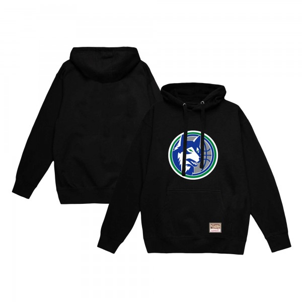 Толстовка Minnesota Timberwolves Mitchell & Ness Hardwood Classics Vintage Logo - Black