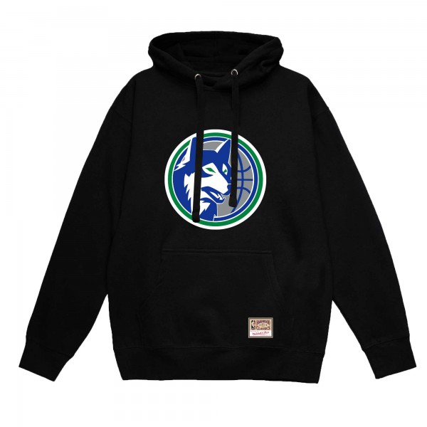 Толстовка Minnesota Timberwolves Mitchell & Ness Hardwood Classics Vintage Logo - Black