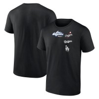 Los Angeles Dodgers Black Graffiti Logo T-Shirt