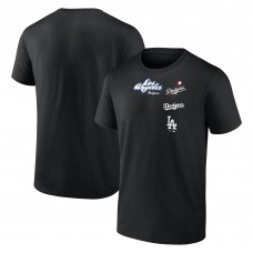 Los Angeles Dodgers Black Graffiti Logo T-Shirt