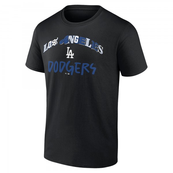 Los Angeles Dodgers Black Graffiti Arch T-Shirt