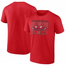 Chicago Bulls Red Half Court Offense T-Shirt