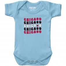 Newborn & Малышам Chicago Bulls Chad & Jake Light Blue Groovy Bodysuit