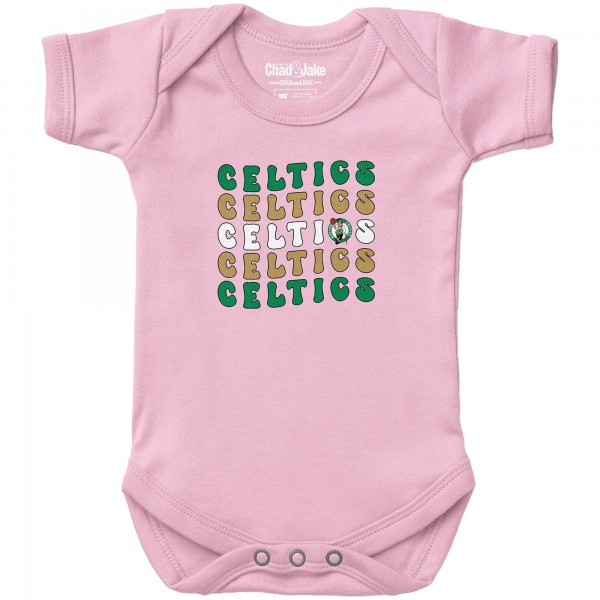 Newborn & Малышам Boston Celtics Chad & Jake Light Pink Groovy Bodysuit