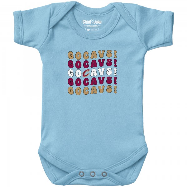 Newborn & Малышам Cleveland Cavaliers Chad & Jake Light Blue Groovy Bodysuit