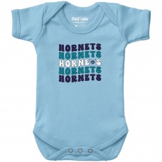 Newborn & Малышам Charlotte Hornets Chad & Jake Light Blue Groovy Bodysuit
